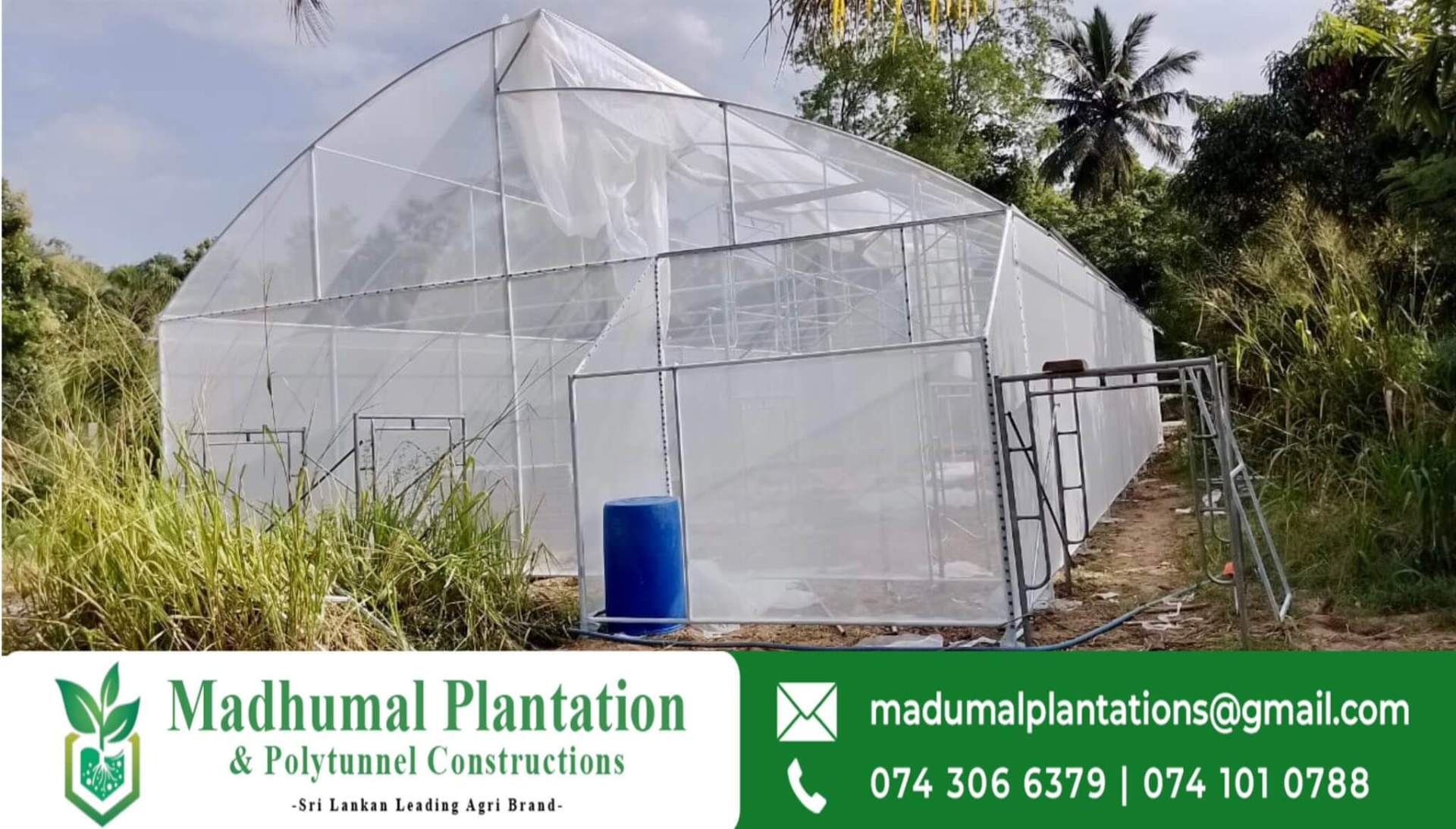 10000 sqft polytunnel project
